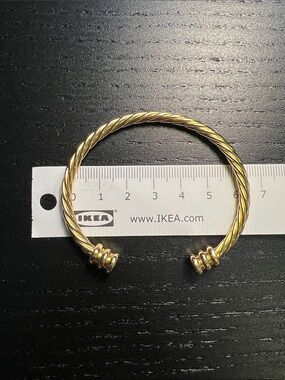Gold-Tone Twisted Open Cuff Bracelet - Women Jewelry